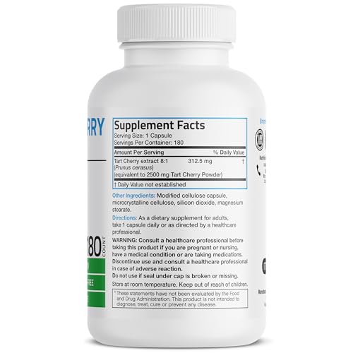 Bronson 729B Tart Cherry Extract 2500 Mg Vegetarian Capsules thumb #1