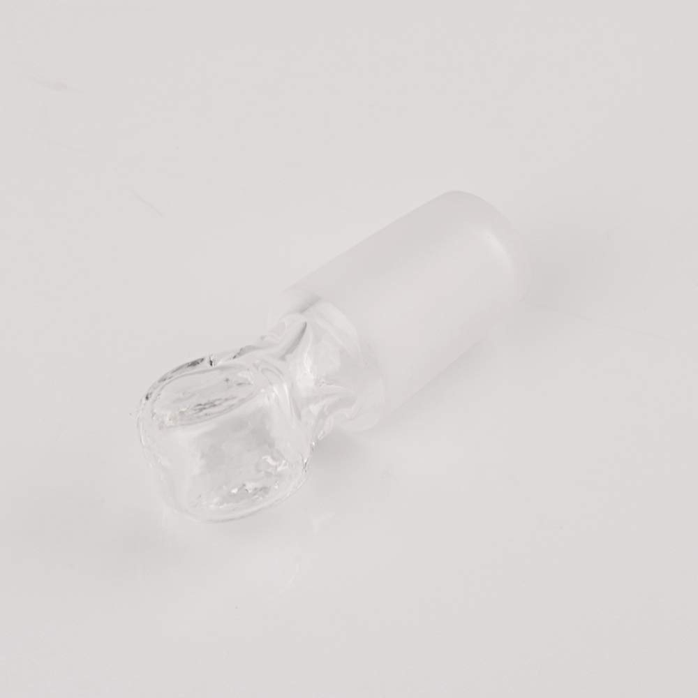 StonyLab Glass Penny Head Glass Hollow Stopper para 14/20 junta externa de vidrio, con fondo cerrado (5 paquete)