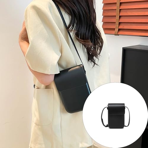 Women Man Cellphone Shoulder Bag Vertical Messengers Bag Phone Pouches PU Leather Crossbody Everyday For Daily Women Phone Po2