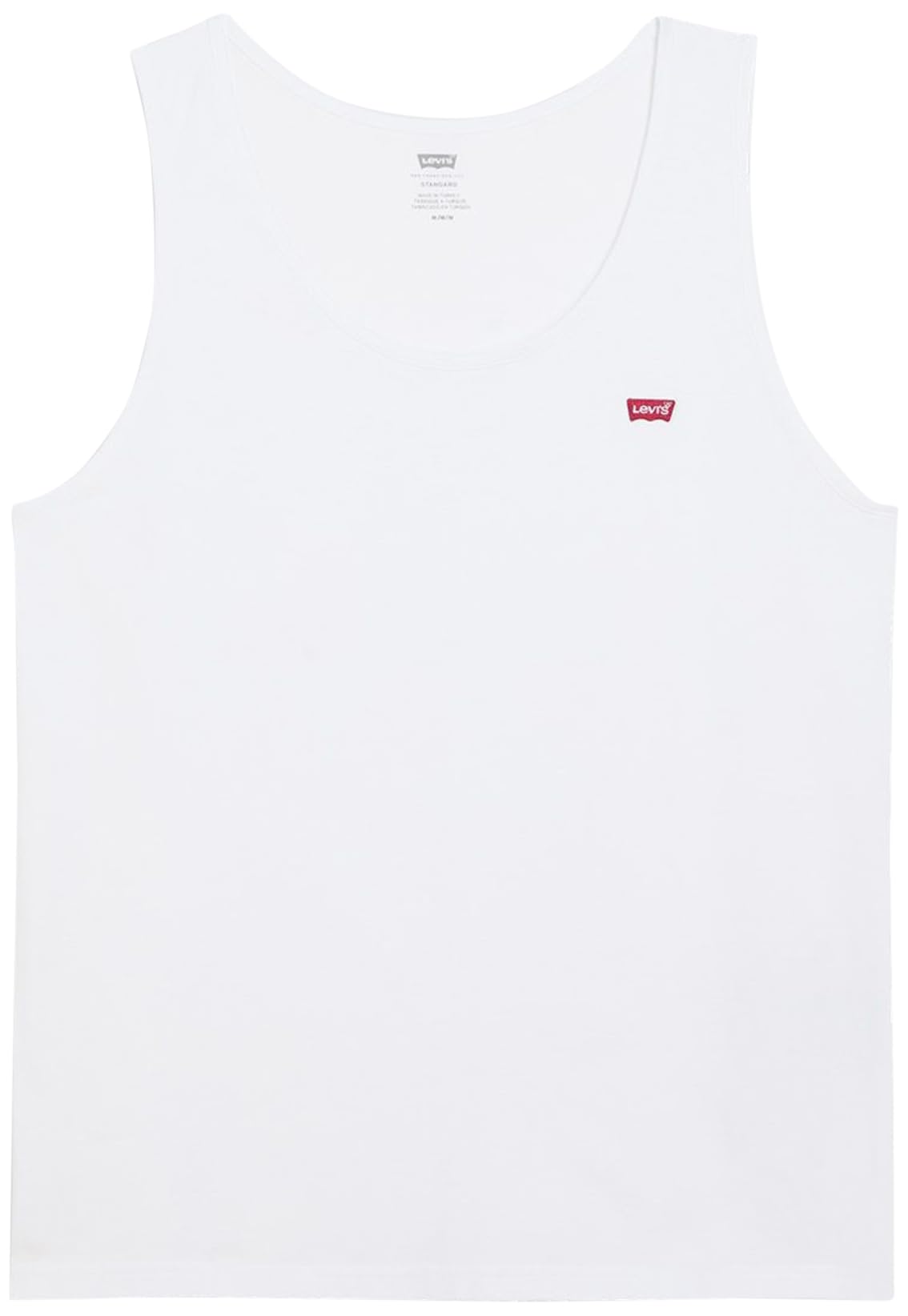 Levi's Men's Housemark Tank Top, Bright White+Chest Hit, L