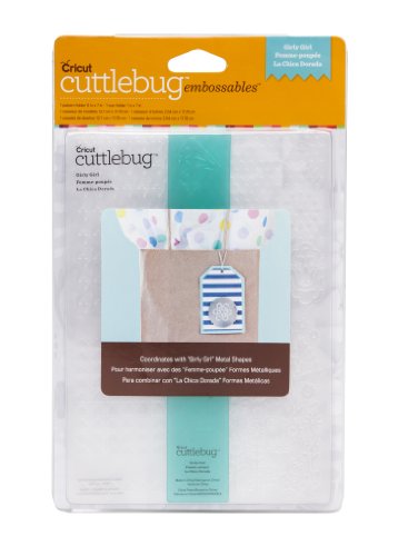 Cuttlebug Cricut gaufrage et Bordure, 5 par 17,8 cm, Girly Fille