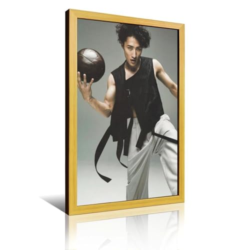 { P?uƂĂ|X^[ KXA[ou }bg̃|X^[ t[A͂ȃR[i[̎ʐ^t[AM[̕ǂ̊zS[h A~jEʐ^t[ Wooden Frame-style 24x36inch(60x90cm)