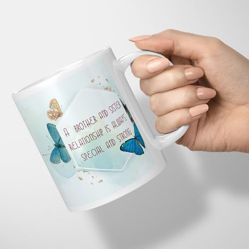 Image of Raksha Bandhan Gifts Printed Mug with Keychain Best Rakhi Combo Gift for Brother & Sister Rakshabandhan Return Gifts for Sister White 350ml Coffee Mug(Pack of 5)(Combo Set)(RMCKRCG1008)