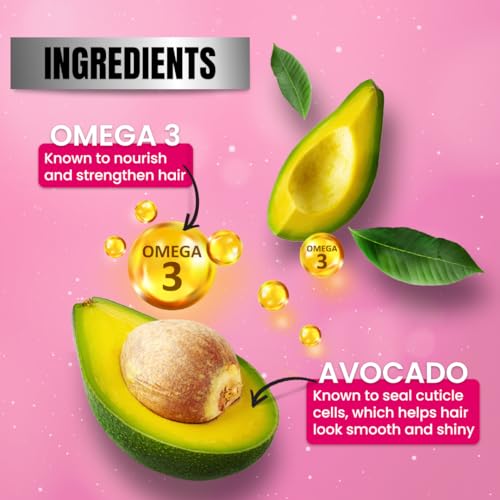 Image of SESA Pro Shine Hair Serum 45 ml | Frizz Control | Smooth & Shiny Hair | Omega 3 & Avocado | For Dry & Rough Hair