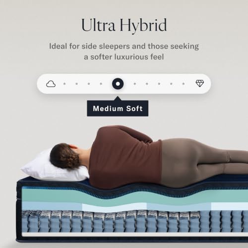Image of DreamCloud Ultra 15 inch Cal King Mattress, Hybrid Memory Foam, Medium Soft