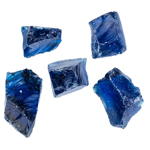 Sarini Glass Gravel,Fragrant stone,Aqua Blue Decorative Gravel/Stones/Weddings/Events/Memorials/Photography/Home/Garden/Vases/Art/Craft,3-5cm 500g