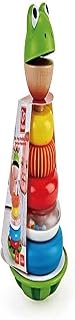 Hape E0457 Mr Frog Stacking Rings - Toddler Activity Toy L: 4.7, W: 4.7, H: 7.3 inch