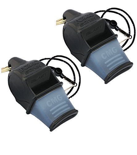 Silbatos Fox 40 Sonik Blast, 2 unidades, Negro