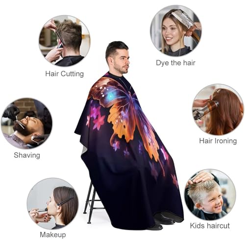 Capa para Corte de Pelo 66.9x56.7 Pulgadas con Cierre Ajustable miniatura 3