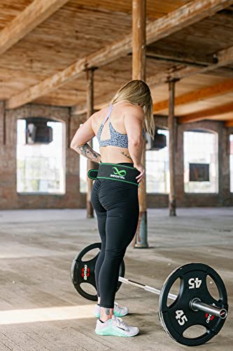 Immortal Vegan Weight Lifting Belt | Deadlift & Squat Support | Stainless Steel & Nylon, PU Leather | Black4