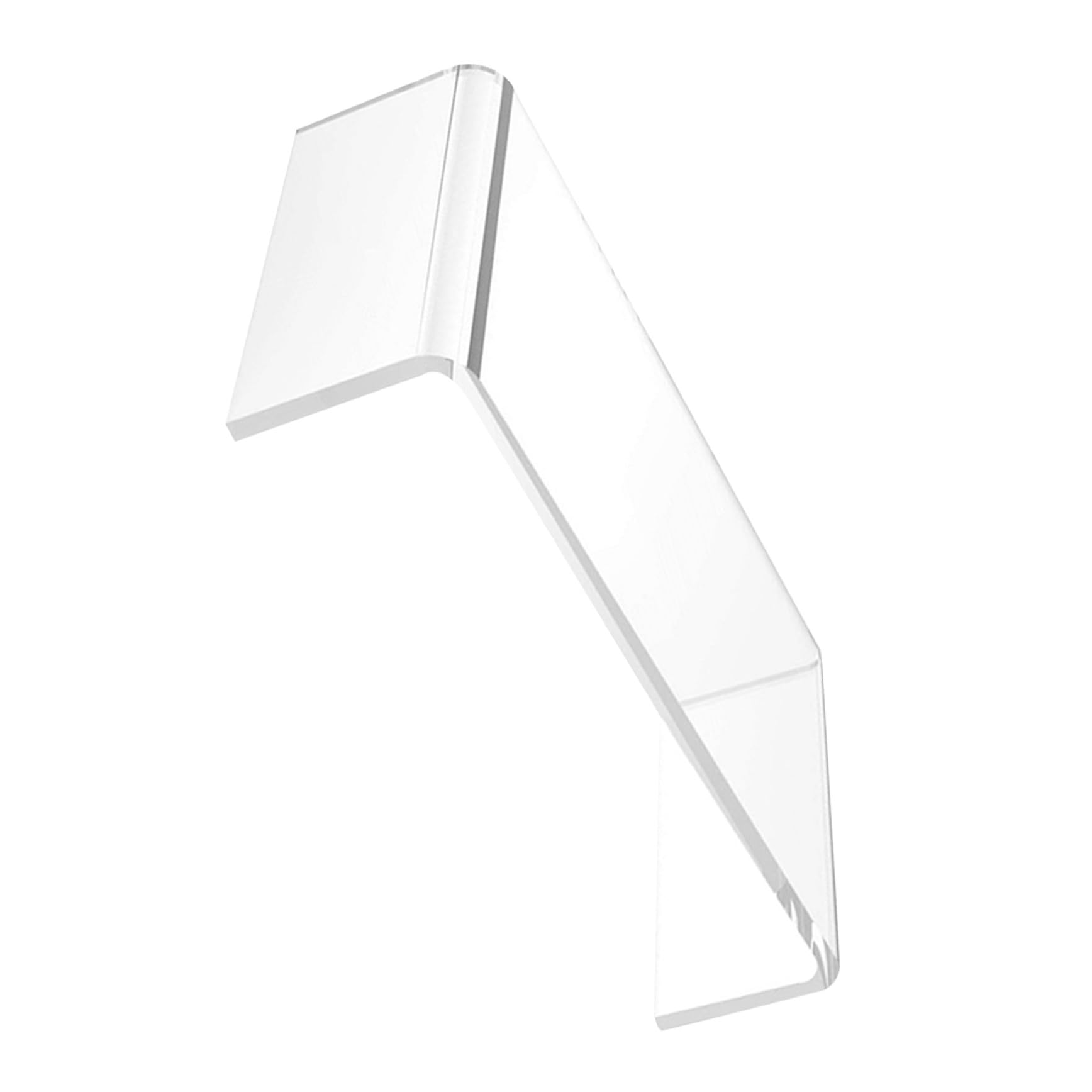 Toddmomy Supporto per Monitor Trasparente in Acrilico, Base Rialzata per Computer Portatile Ergonomica, Poggiapolsi Integrato per Ufficio e Smart Working