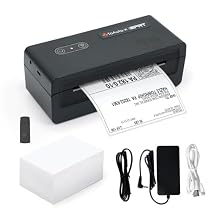 TOAUTO x iDPRT Bluetooth Thermal Label Printer, 4x6 Wireless Shipping Label Printer for Small Business, Office, Compatible with Android, iPhone, Windows, MacOS Works with Amazon, Ebay, FedEx, DHL