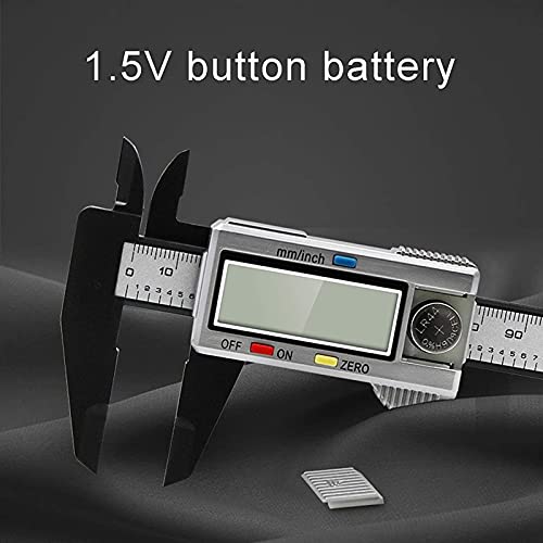 Calibre numérique avec écran LCD conversion métrique anglaise et jauge de profondeur 0-150mm - 4