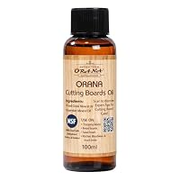 Orana Food Grade Mineral Oil for Cutting Boards, Butcher Blocks & Wooden Utensils – Australian Made Chopping Board Oil, Natural Protection & Wood Conditioner 100ml