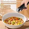 Wayona Removable Handle for Pots and Pans Black - Universal Detachable Pan Handle - Heat-Resistant Plastic, Stainless Steel, Silicone - Gray #1