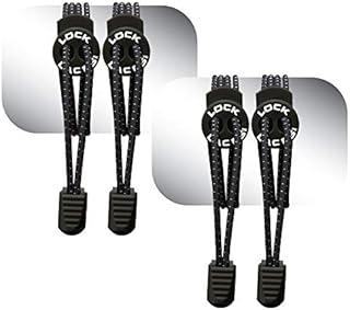 LOCK LACES (Elastic No Tie Shoelaces (Pack of 2)