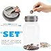 Qiekaka Coin Bank for Boys Adults, Piggy Bank for Adults Kids, Coin Jar with LCD Change Counter for Counting Money, Change Bank Designed for All US Coins(Sliver Color)