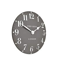 Thomas Kent 12 Arabic Clock Dolphin grey