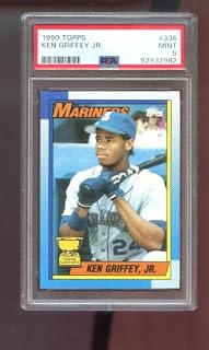 1990 Topps #336 Ken Griffey Jr. All-Star Rookie PSA 9 Graded Baseball Card MLB MINT
