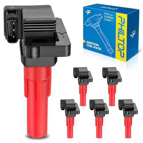 Image of PHILTOP UF287 Ignition Coil Pack, Fits for Subaru 2001-2009 Outback 3.0L, Subaru 2006-2007 B9 Tribeca, Subaru 2008-2009 Tribeca, Subaru 2008-2009 Legacy 3.0L