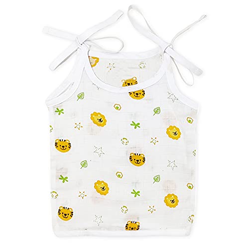Image of The Boo Boo Club Muslin Jhabla for Baby Extra Soft Organic Cotton (Set of 4) | GOTS Certified | Animal and Fruit Print | Kids Summer Wear Set