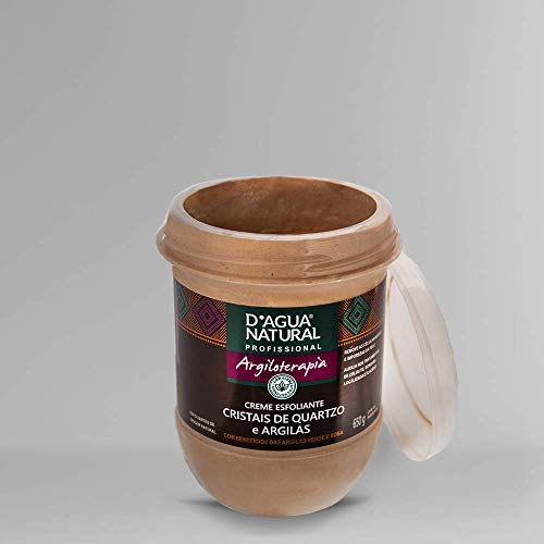 Creme Esfoliante Cristais e Quartzo e Argilas, D'agua Natural, 650 g