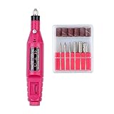 kit broca sierra bosch Tamaño portátil y bajo peso: diseño de forma de bolígrafo eléctrico para lima de uñas, control de velocidad en el cuerpo, reduce en gran medida el peso, no ocupa mucho espacio en su bolso, ideal para viajes. Los tamaños son 16.5 cm de largo y 2.5 cm de ancho. Solo 225g.