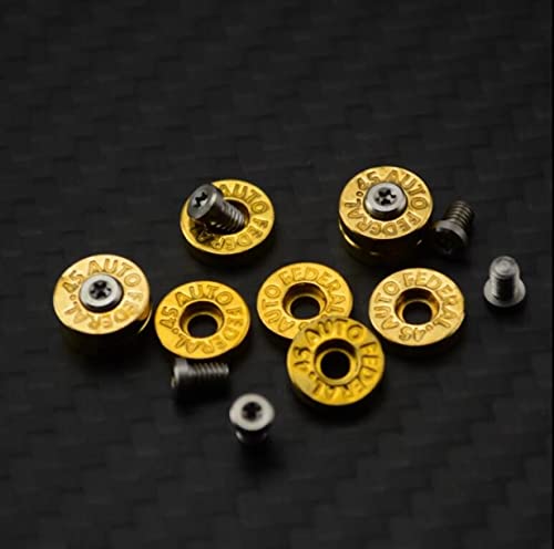YJIUYUANQ (Size XL) H62 Brass Washer+ M2.5 Screws Washer Bottom Fire Screw Rivet Back Clip Decorative Appearance ?6 Sets