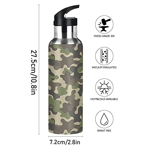 Patriotic - Borraccia militare mimetica con