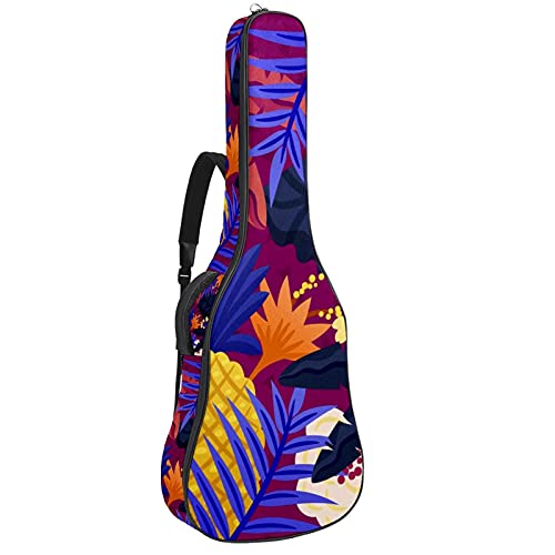 Housse guitare basse et électrique motif ananas violet pour musiciens nomades