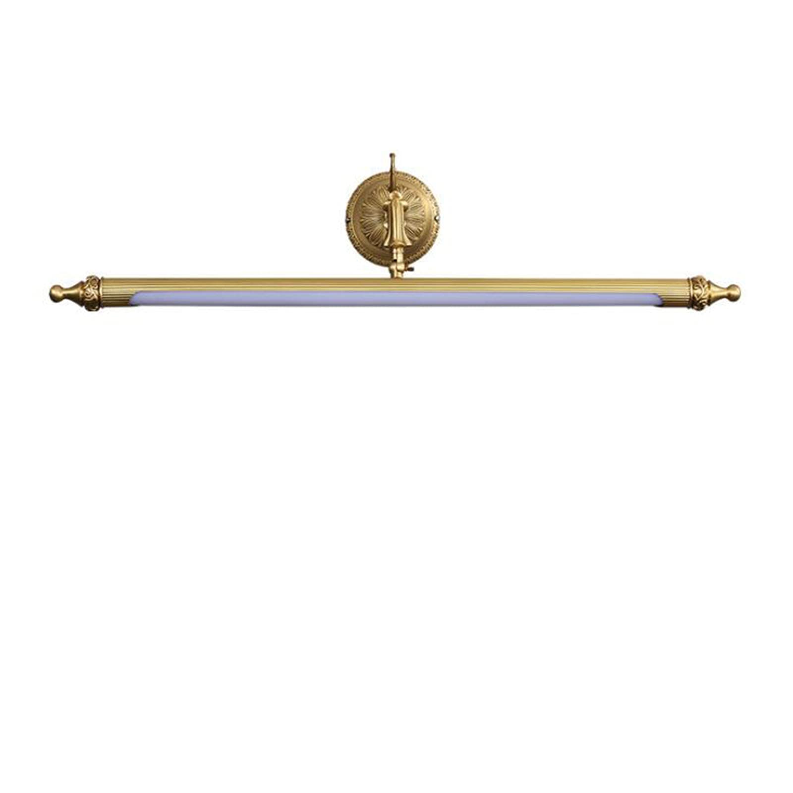Miroir de bain lampe d'armoire vintage en cuivre brillant