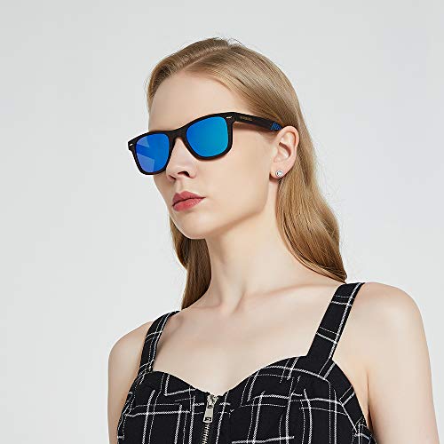 HD Mirror Polarized Wood Sunglasses for Men and Women UV Protection Driving Classic Retro4