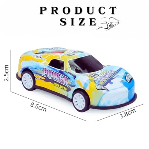 Image of Die-Cast Racing Car Toy for Kids 3+ Year Old 6PCS Pull Back and Go Multicolor Alloy Metal Die Cast Unbreakable Car Vehicles for Boys and Girls Sports Cars Collection Birthday Gift for Children