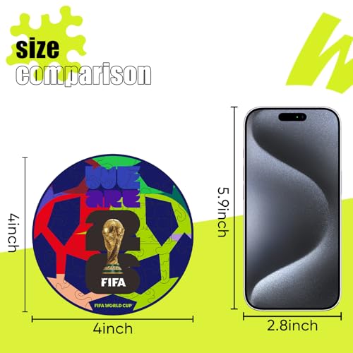 Image of FIFA World Cup 2026 Edition Football 26PCS Wooden Pocket Puzzle