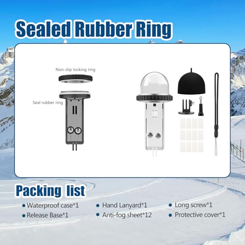 Osmo Pocket 3 40M/131FT Unterwasser Gehä Tauchen Tasche Schutzhülle Kompatibel für DJI Osmo Pocket 3 Wasserdichtes Häuse Gehäuse Zubehör zum Tauchen, Surfen, Schwimmen, Skifahren -Schwarz