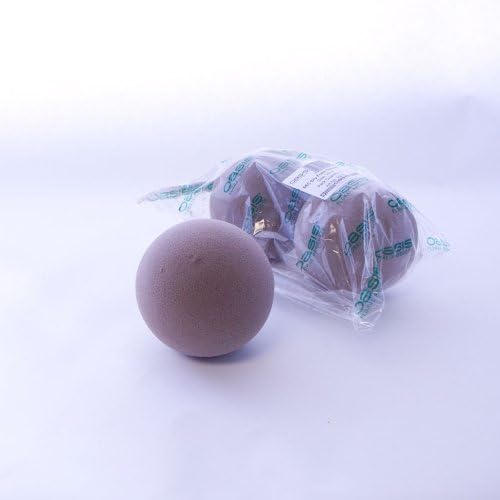 5 x Oasis SEC 12cm Round Sphere Ball Dry Foam for Silk Artificial Dried