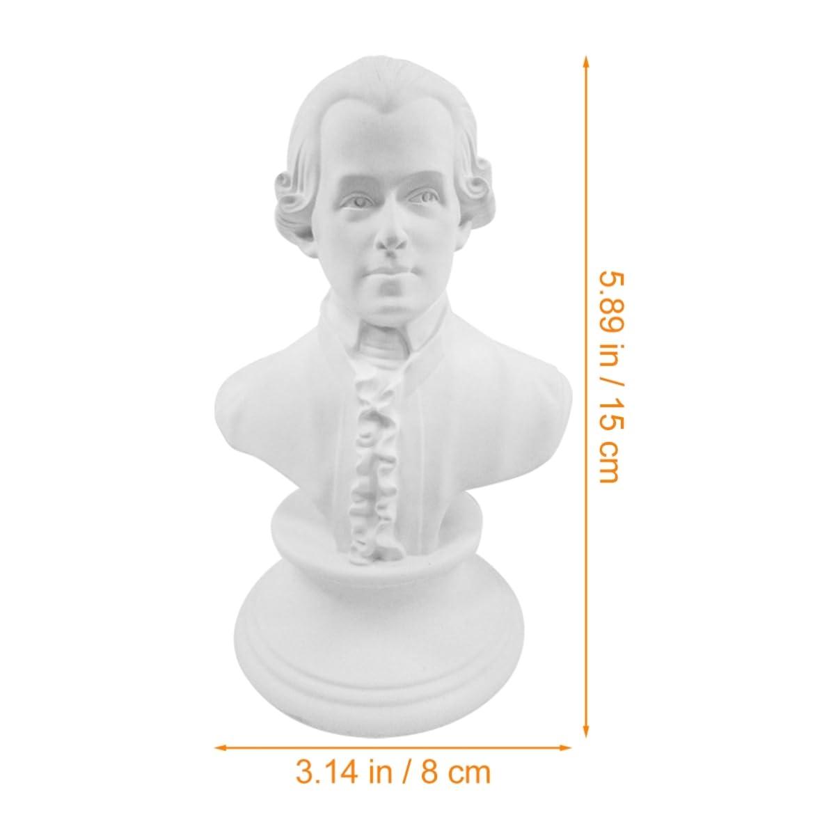 ABOOFAN Classic Head Bust Statue Resin Figurine Sculpture for Style Home Decor for Art Exhibitions Sketching and Portraits for Office Gallery Display