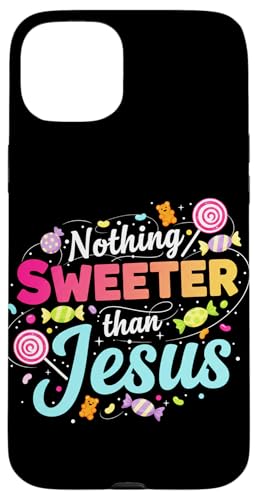 Nothing Sweeter Than Jesus Christmas Faith �N���X�`����T�V���c �X�}�z�P�[�X iPhone 15 Plus �p