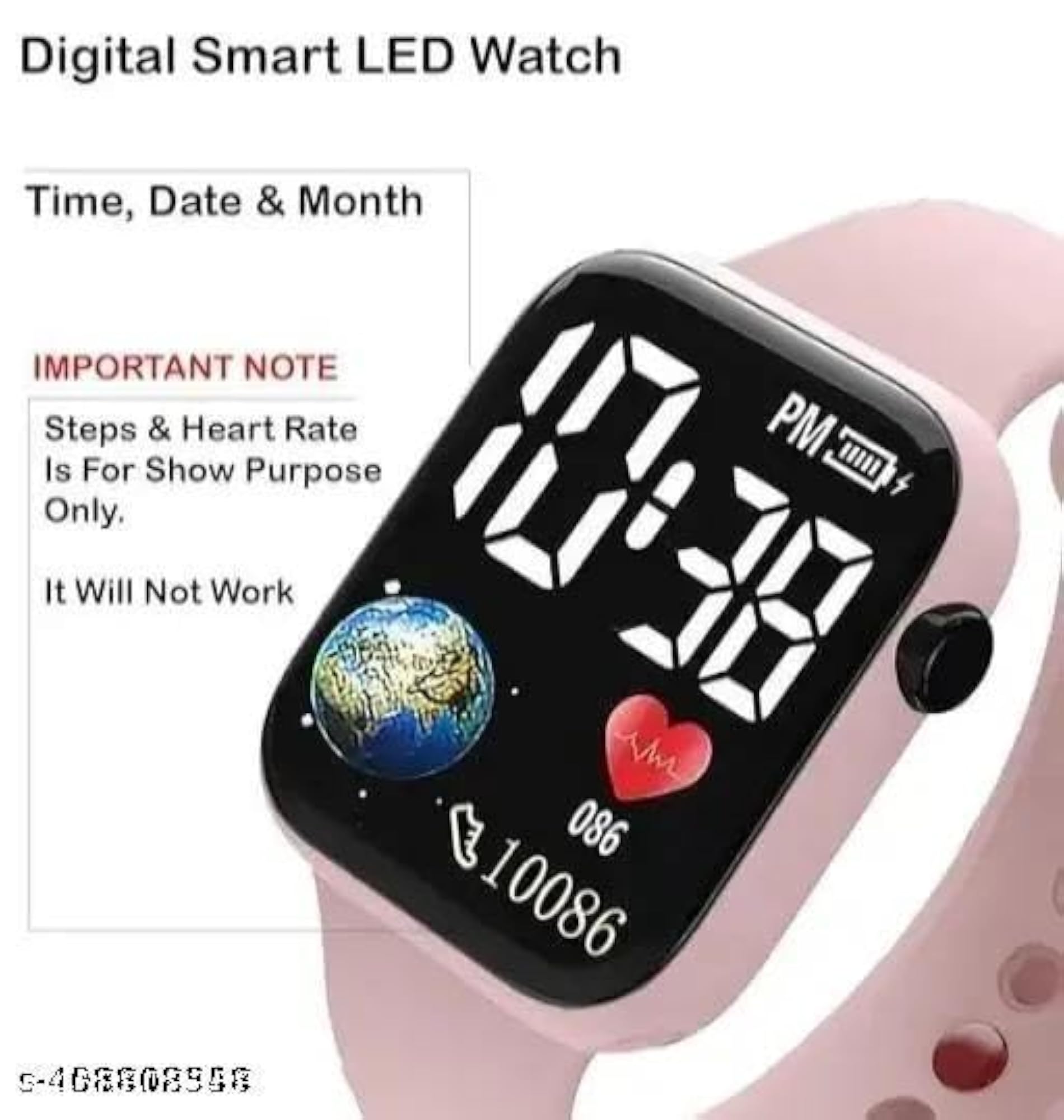 Classy Pink Colour Digital LED Watch for Teenagers