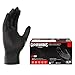 GlovePlus Industrial Black Nitrile Gloves, Box of 100, 5 mil, Size Large, Latex Free, Powder Free, Textured, Disposable, GPNB46100-BX