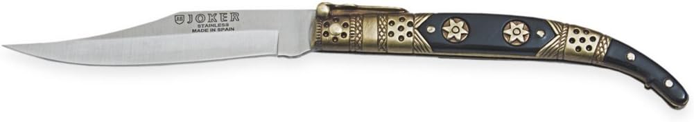 Joker Classic Pocket Knife N103C with Zamak Handle - ABS, Blade 3.93 inches Stainless Steel 420, Weight 80 gr, Fishing Tool, Hunting, Camping and Hiking