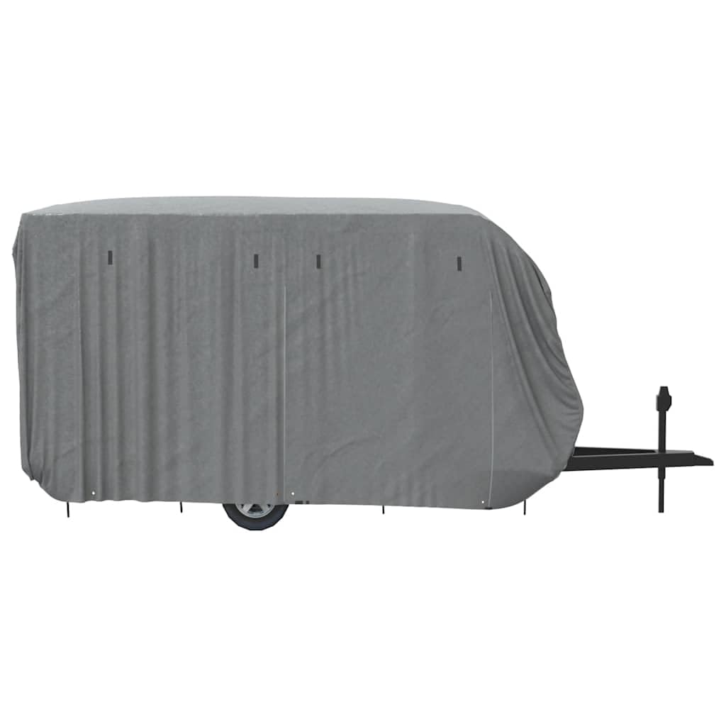 vidaXL Telo per Roulotte Grigio 460x250x220 cm in Tessuto Non Tessuto, Copertura per roulotte da Viaggio, Copertura per roulotte da Campeggio, Protezione per roulotte