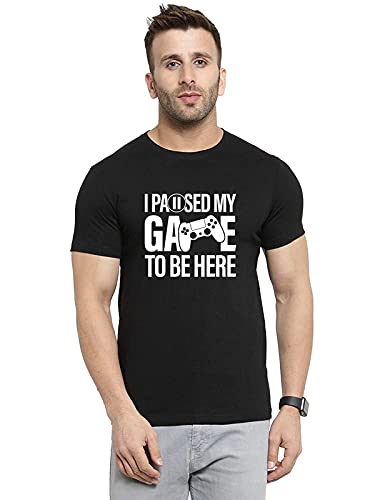 MyTeesT Shirt for Men, Gamer Printed 100% Cotton Regular Fit T-Shirts for Men & Women, Round Neck Half Sleeves Tshirt for Men, Casual T-Shirt for Unisex