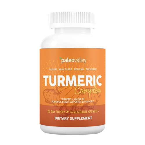 Paleovalley-Organic-Turmeric-Complex-Full-Spectrum-Organic-Turmeric-with-Health-Supportive-Superfoods-56-Vegetarian-Capsules-Support-Joints-Immunity-Brain-and-Heart-Health
