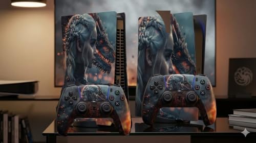 Image of PS5 Skin Protector for Console Wrap Sticker Skin with 2 Wireless Controller Decal Sticker (E)
