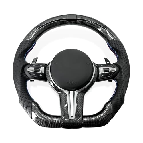 Carbon fiber pattern Car Steering Wheel M3 M4 M5 M6 F01 F02 F06 F07 F10 F11 F12 F13 F30 F32 F80 F82 E90 E60 Car Accessories(Style 02-M6)