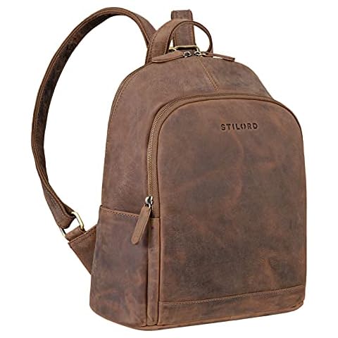 STILORD 'Porter' Mochila de Cuero Antirrobo Cover