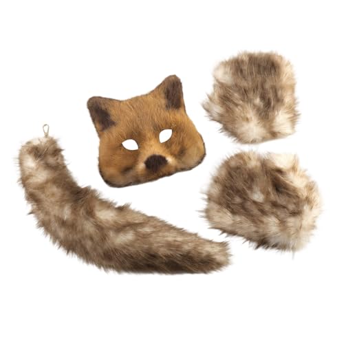 Ensemble accessoires de cosplay haut de gamme avec gants et queue d'animal