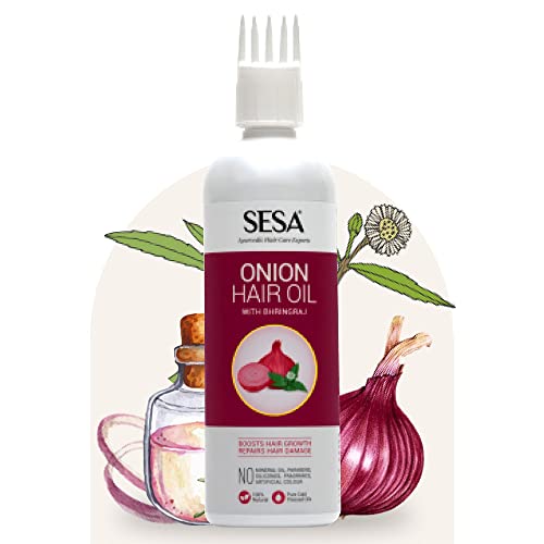 Sesa Ultimate Onion Anti-Hair Fall Combo for Complete Hair Care| Onion Oil - 200ml + Onion Shampoo - 300ml + Onion Conditioner - 300 ml - Image 3