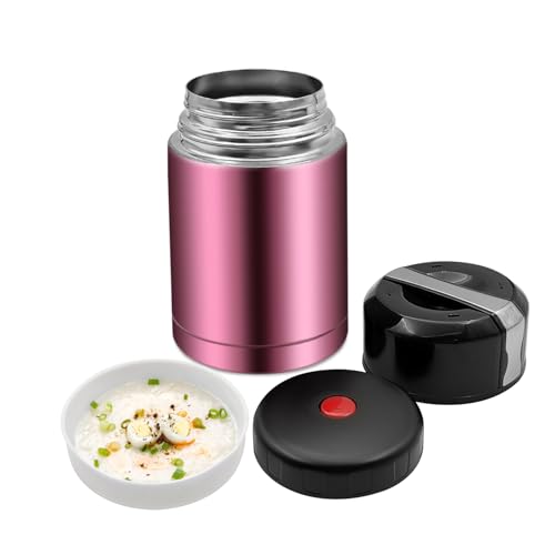 XHKDSYMC Insulated Food Jar, Vacuum Insulated Stainless Steel Thermos, Leak Proof Lunch Storage for Smoothie Bowl, Soup, Oatmeal for Kids Adult, 28oz, 35oz